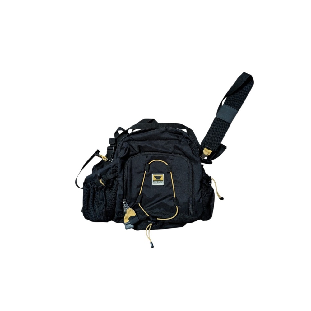 Mountainsmith Blaze II Lumbar Pack Black Yellow Hiking Waist Bag Unisex EUC
